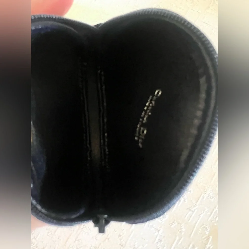 Christian Dior Trotter Canvas Coin Purse Blue